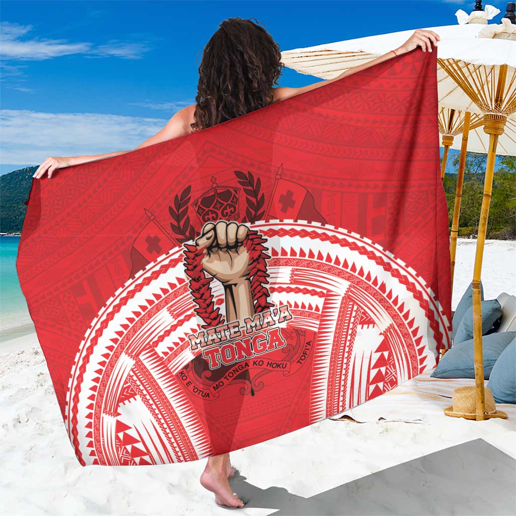 Tonga Rugby Mate Ma'a Sarong Tongan Pride Unique Style - Polynesian Pride