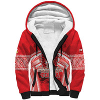Custom Tonga Rugby Mate Ma'a Sherpa Hoodie Tongan Pride Unique Style - Polynesian Pride