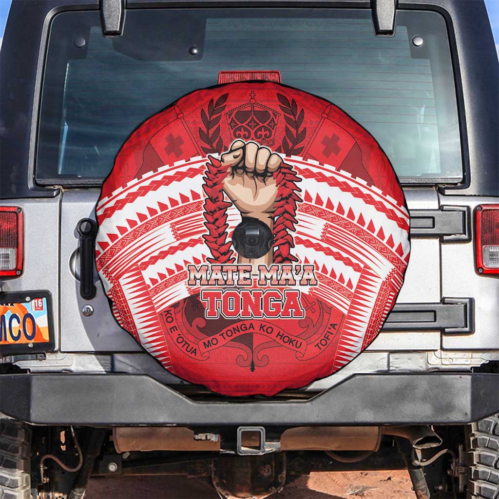 Tonga Rugby Mate Ma'a Spare Tire Cover Tongan Pride Unique Style - Polynesian Pride