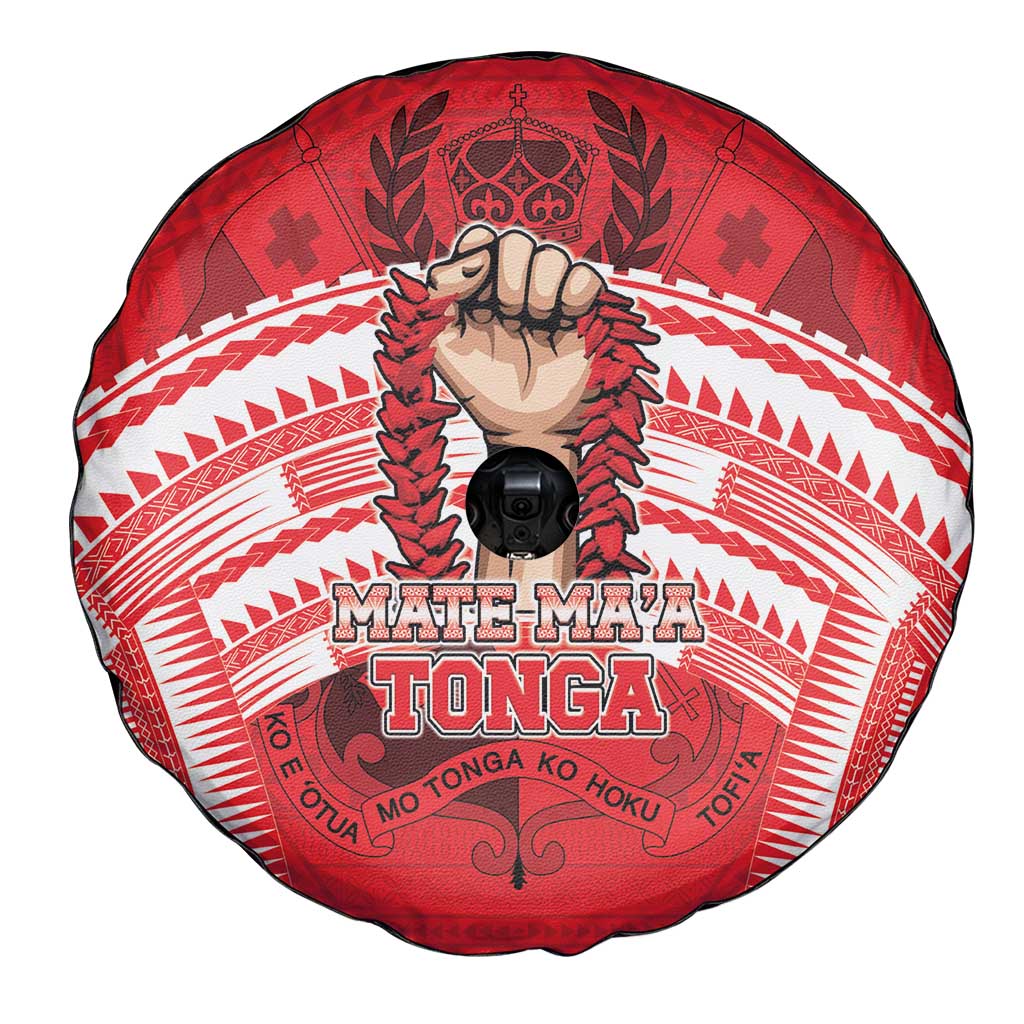 Tonga Rugby Mate Ma'a Spare Tire Cover Tongan Pride Unique Style - Polynesian Pride