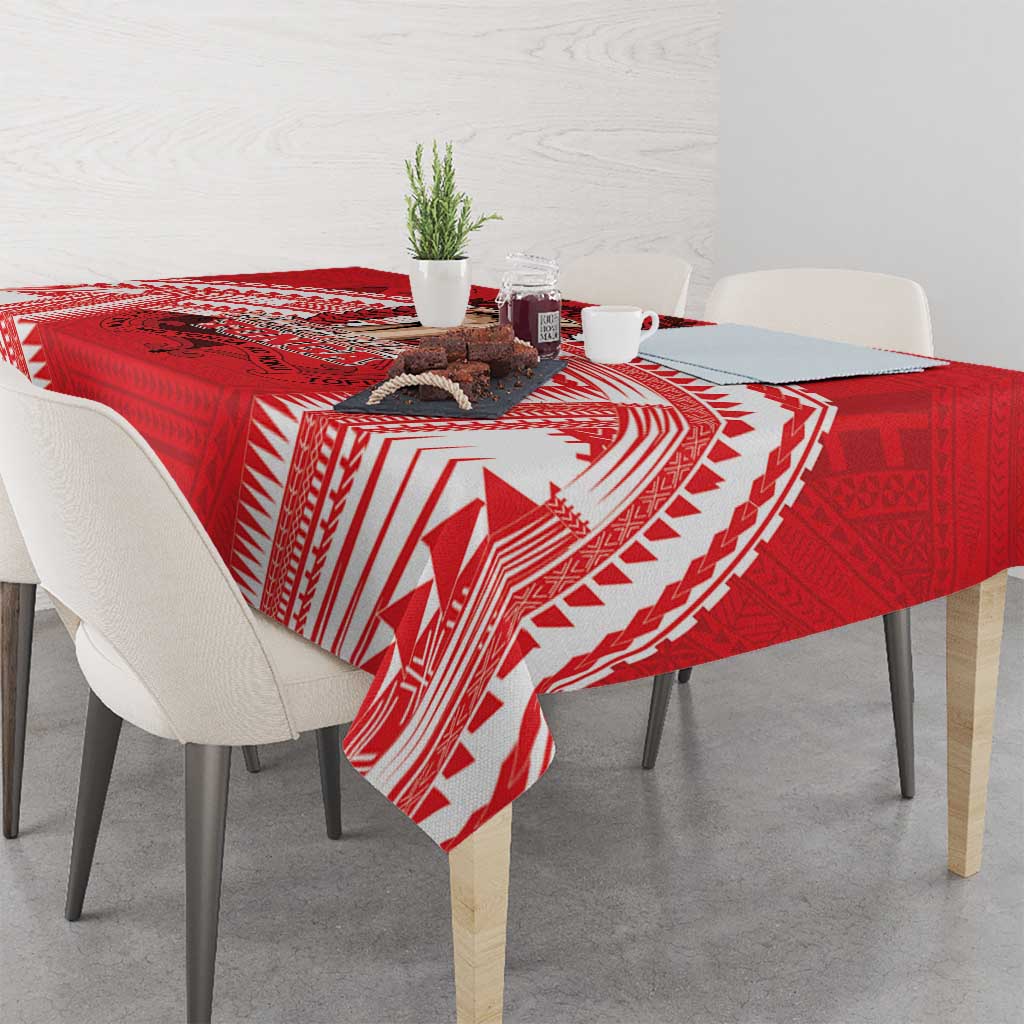 Tonga Rugby Mate Ma'a Tablecloth Tongan Pride Unique Style - Polynesian Pride