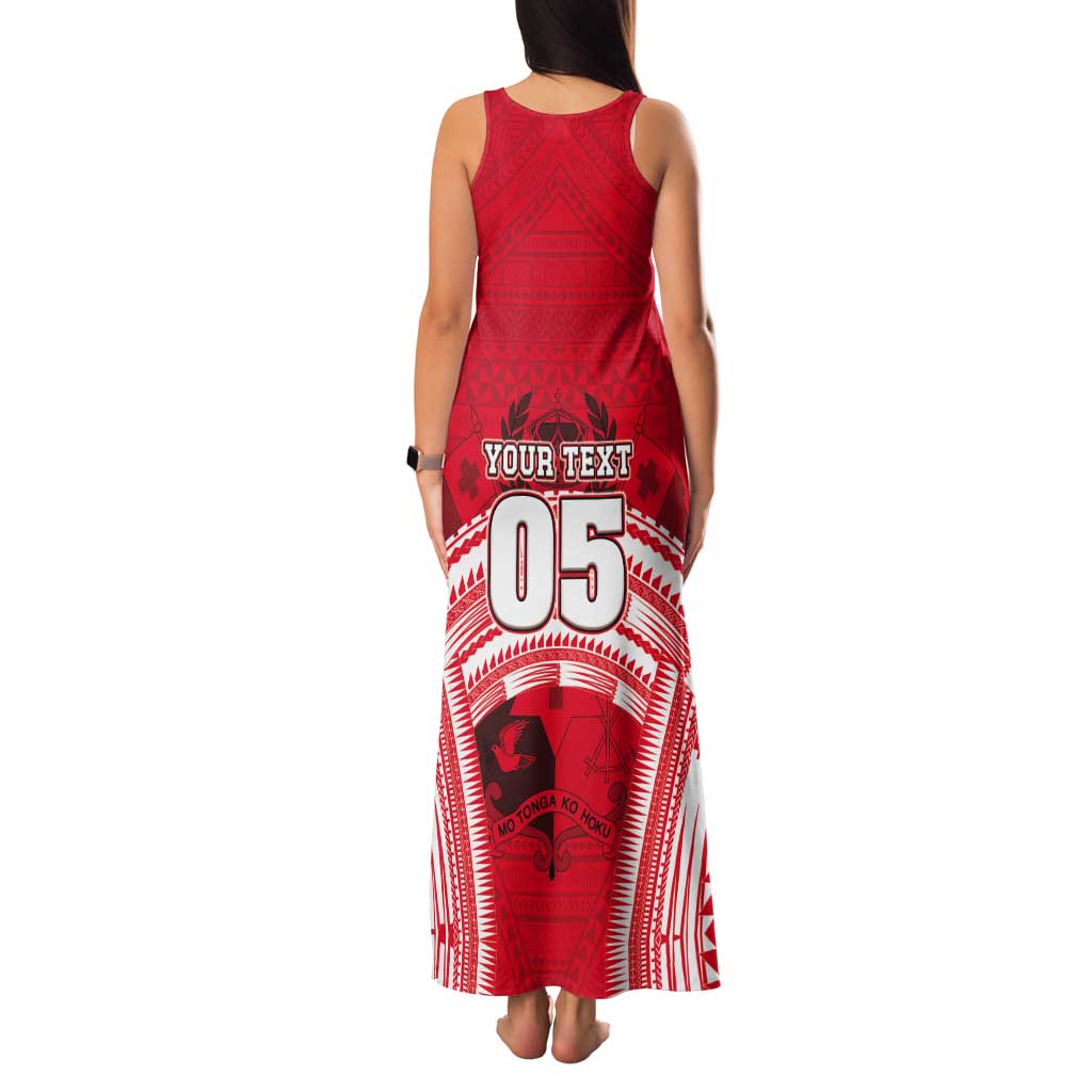 Custom Tonga Rugby Mate Ma'a Tank Maxi Dress Tongan Pride Unique Style - Polynesian Pride