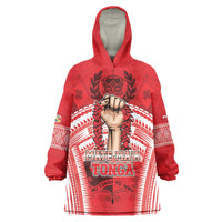 Custom Tonga Rugby Mate Ma'a Wearable Blanket Hoodie Tongan Pride Unique Style - Polynesian Pride