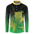 New Zealand Aotearoa Ruru Button Sweatshirt Maori Fern Art Green