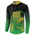 New Zealand Aotearoa Ruru Button Sweatshirt Maori Fern Art Green