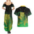 New Zealand Aotearoa Ruru Couples Matching Summer Maxi Dress and Hawaiian Shirt Maori Fern Art Green