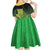 New Zealand Aotearoa Ruru Kid Short Sleeve Dress Maori Fern Art Green