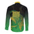 New Zealand Aotearoa Ruru Long Sleeve Button Shirt Maori Fern Art Green