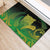 New Zealand Aotearoa Ruru Rubber Doormat Maori Fern Art Green