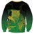 New Zealand Aotearoa Ruru Sweatshirt Maori Fern Art Green
