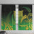 New Zealand Aotearoa Ruru Window Curtain Maori Fern Art Green