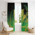 New Zealand Aotearoa Ruru Window Curtain Maori Fern Art Green