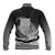 New Zealand Aotearoa Ruru Baseball Jacket Maori Fern Art Black