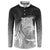 New Zealand Aotearoa Ruru Button Sweatshirt Maori Fern Art Black
