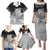 New Zealand Aotearoa Ruru Family Matching Puletasi and Hawaiian Shirt Maori Fern Art Black