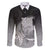 New Zealand Aotearoa Ruru Family Matching Puletasi and Hawaiian Shirt Maori Fern Art Black