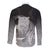New Zealand Aotearoa Ruru Long Sleeve Button Shirt Maori Fern Art Black