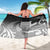 New Zealand Aotearoa Ruru Sarong Maori Fern Art Black