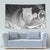 New Zealand Aotearoa Ruru Tapestry Maori Fern Art Black