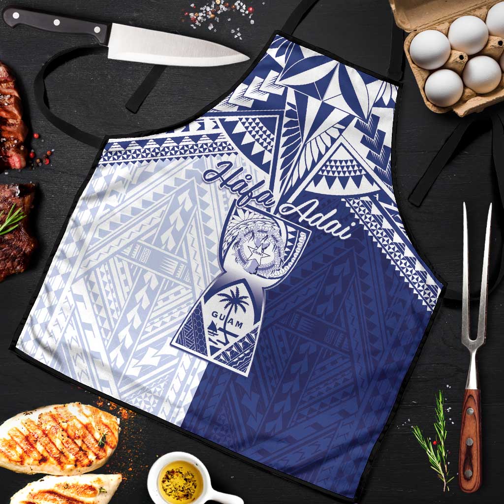 Northern Mariana Islands And Guam Apron Latte Stone With Tribal Pattern