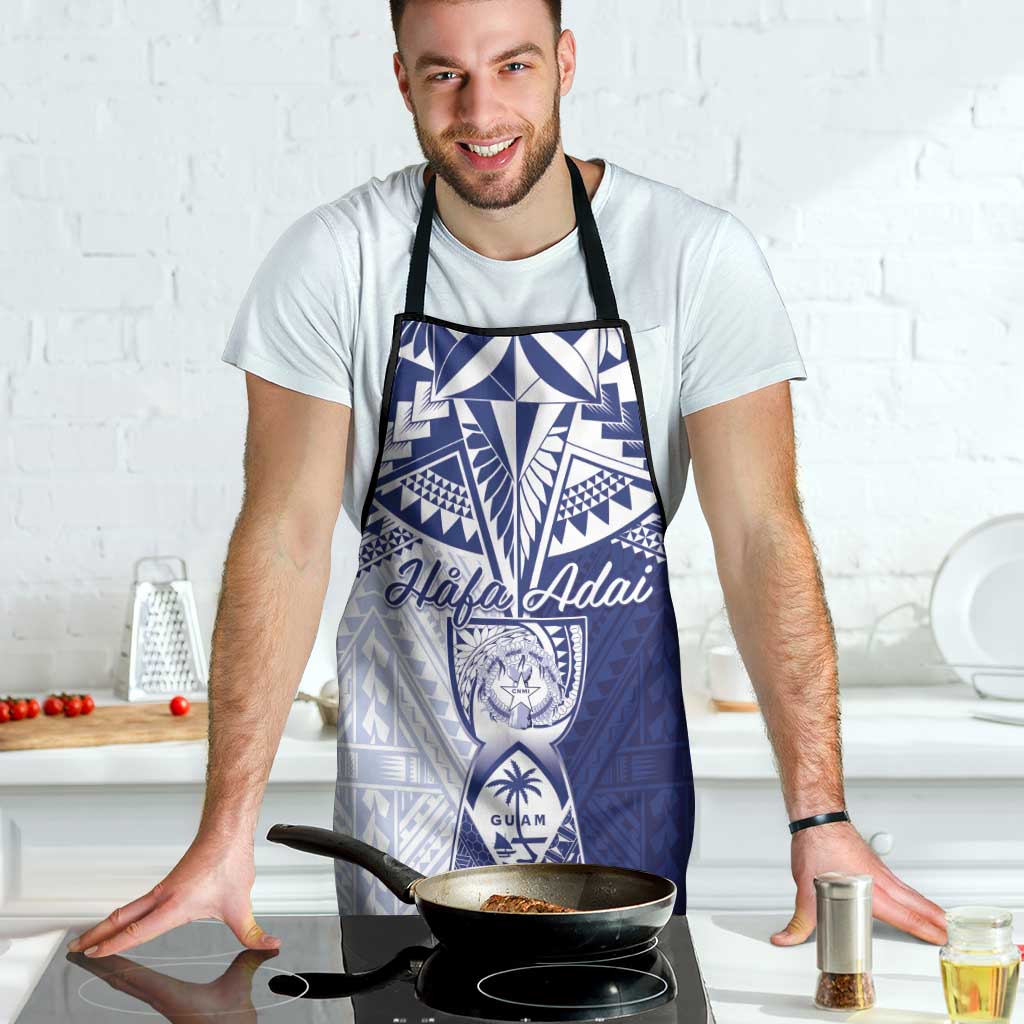 Northern Mariana Islands And Guam Apron Latte Stone With Tribal Pattern