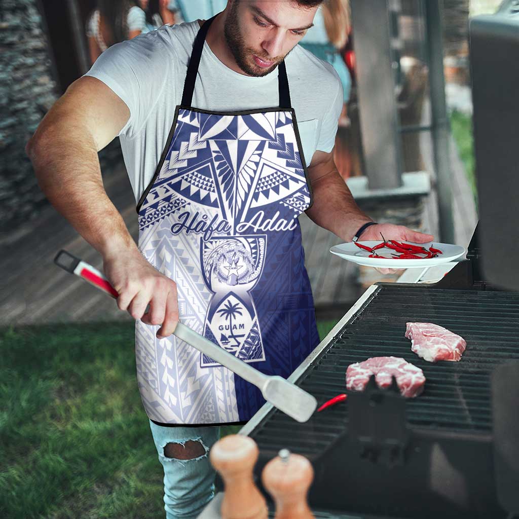 Northern Mariana Islands And Guam Apron Latte Stone With Tribal Pattern