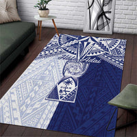 Northern Mariana Islands And Guam Area Rug Latte Stone With Tribal Pattern