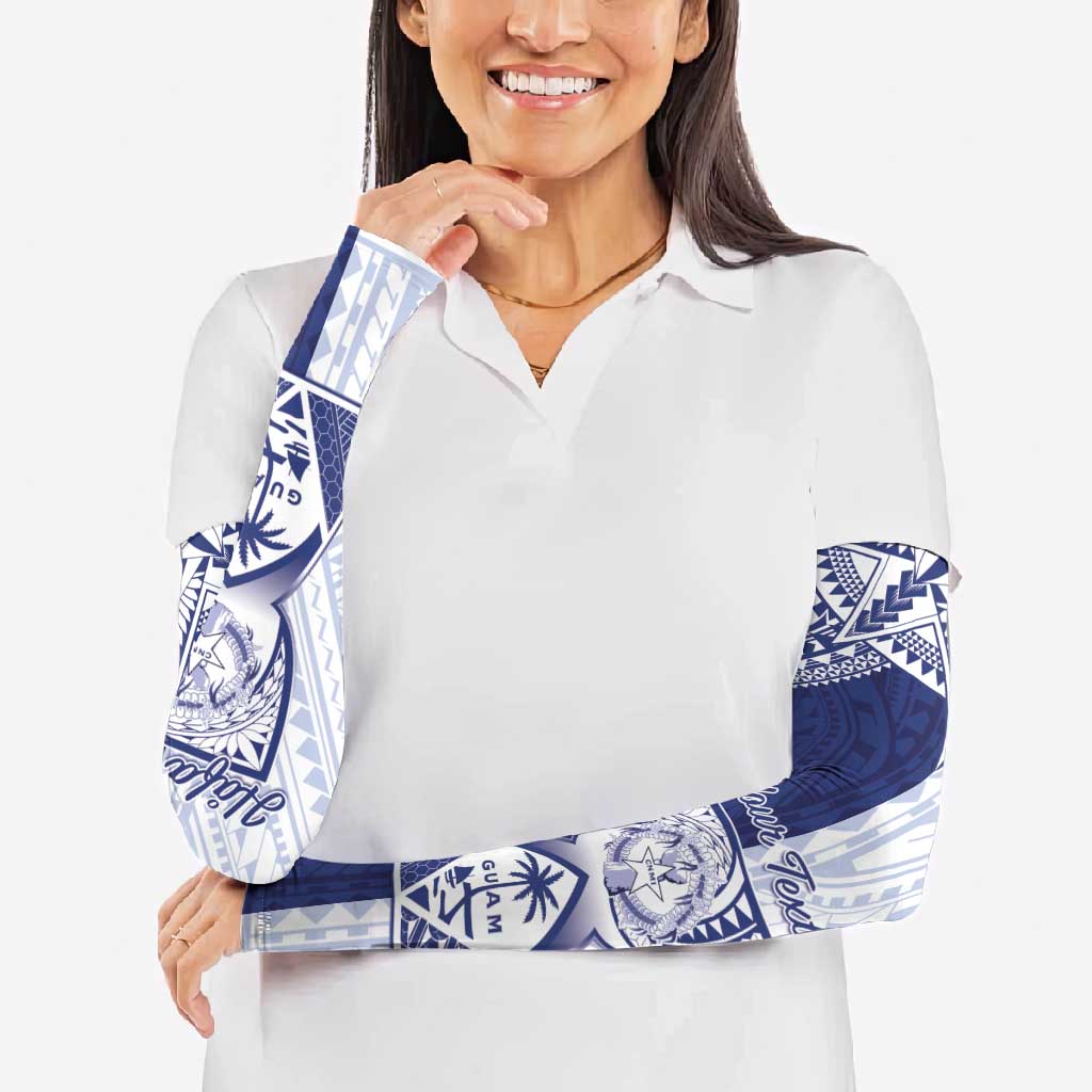 Personalised Northern Mariana Islands And Guam Arm Sleeves Latte Stone With Tribal Pattern