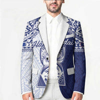 Personalised Northern Mariana Islands And Guam Blazer Latte Stone With Tribal Pattern