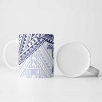 Northern Mariana Islands And Guam Ceramic Mug Latte Stone With Tribal Pattern