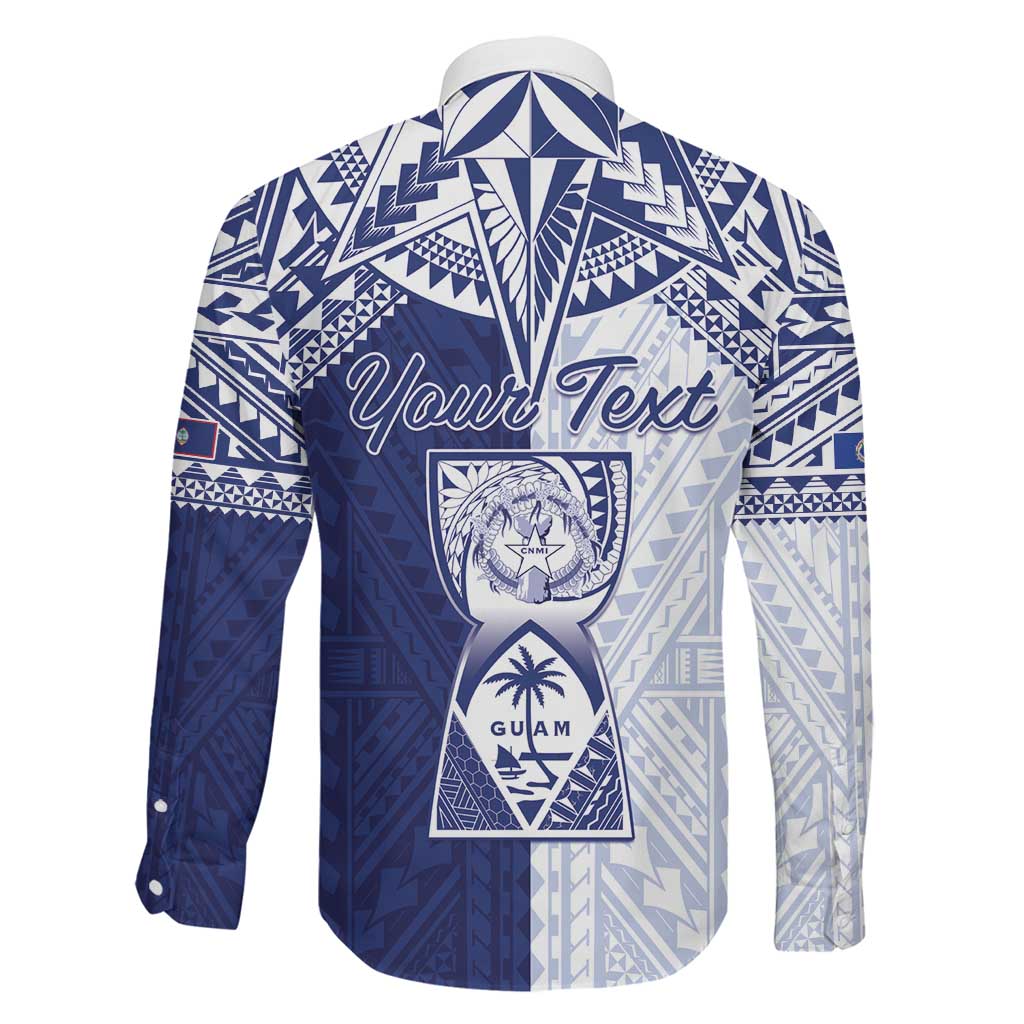 Personalised Northern Mariana Islands And Guam Family Matching Long Sleeve Bodycon Dress and Hawaiian Shirt Latte Stone With Tribal Pattern