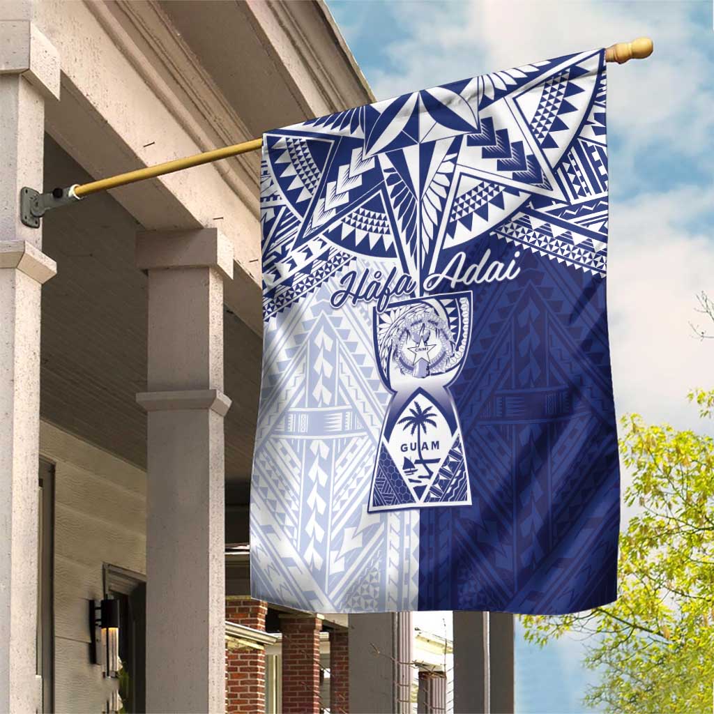 Northern Mariana Islands And Guam Garden Flag Latte Stone With Tribal Pattern