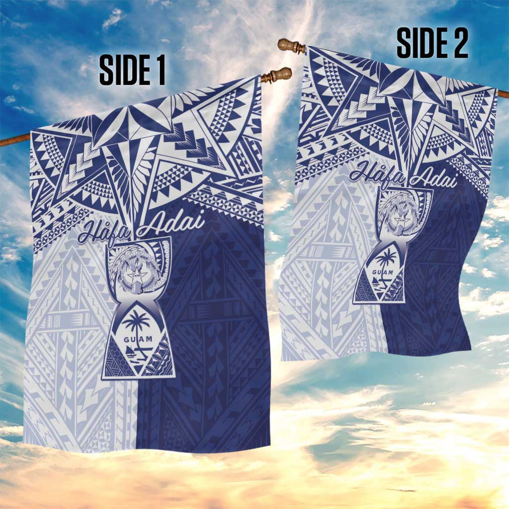 Northern Mariana Islands And Guam Garden Flag Latte Stone With Tribal Pattern