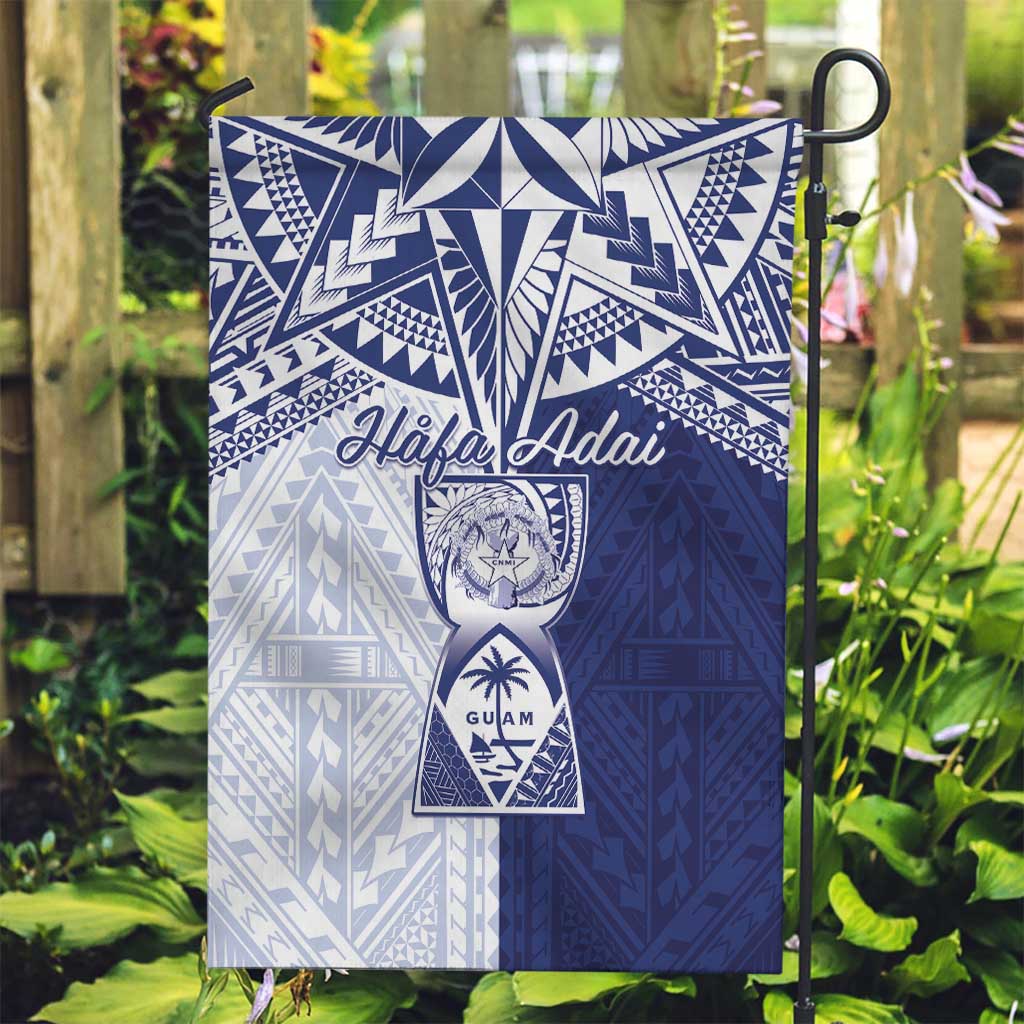 Northern Mariana Islands And Guam Garden Flag Latte Stone With Tribal Pattern