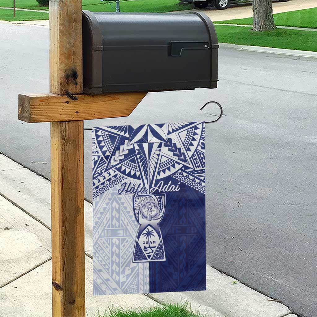 Northern Mariana Islands And Guam Garden Flag Latte Stone With Tribal Pattern