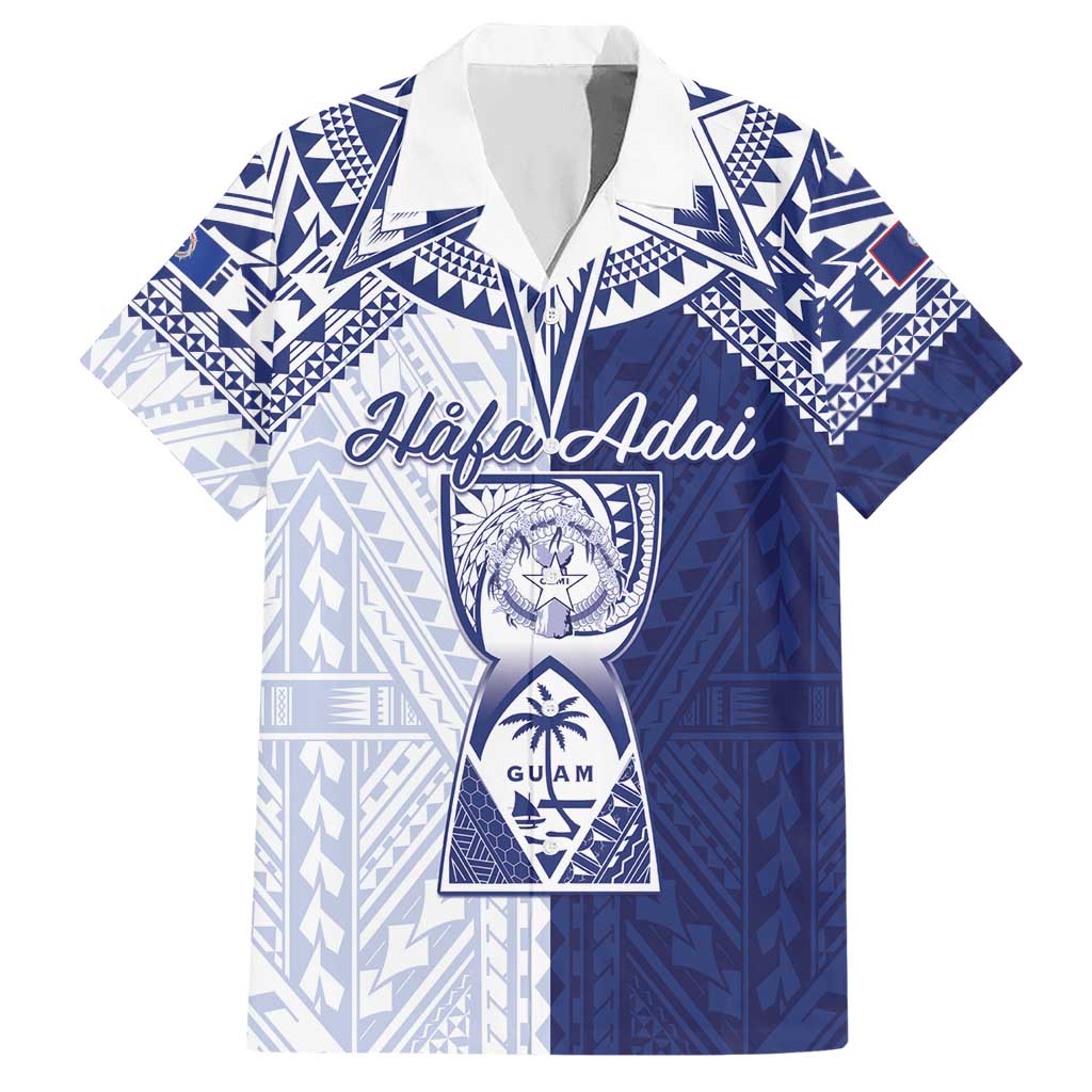 Personalised Northern Mariana Islands And Guam Hawaiian Shirt Latte Stone With Tribal Pattern