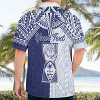 Personalised Northern Mariana Islands And Guam Hawaiian Shirt Latte Stone With Tribal Pattern