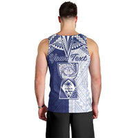 Personalised Northern Mariana Islands And Guam Men Tank Top Latte Stone With Tribal Pattern