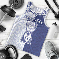 Personalised Northern Mariana Islands And Guam Men Tank Top Latte Stone With Tribal Pattern