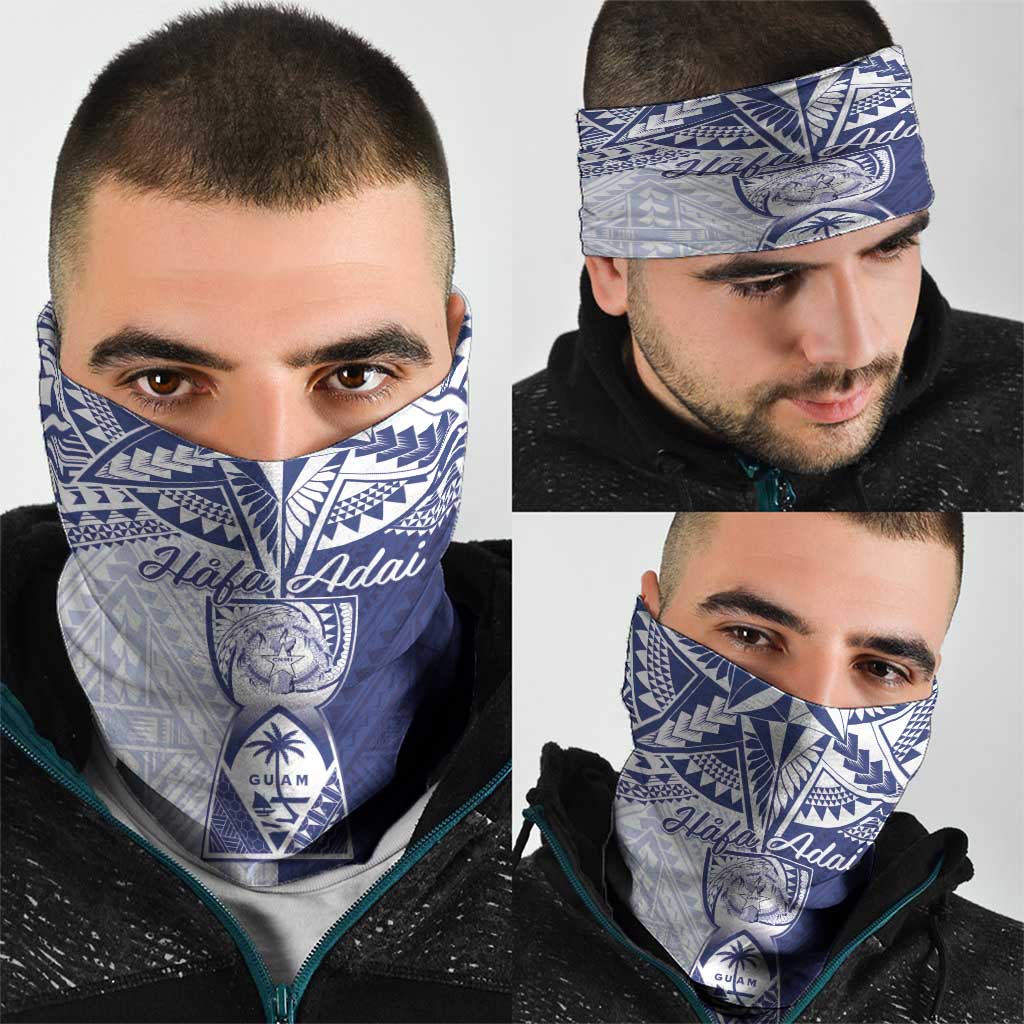 Northern Mariana Islands And Guam Neck Gaiter Latte Stone With Tribal Pattern