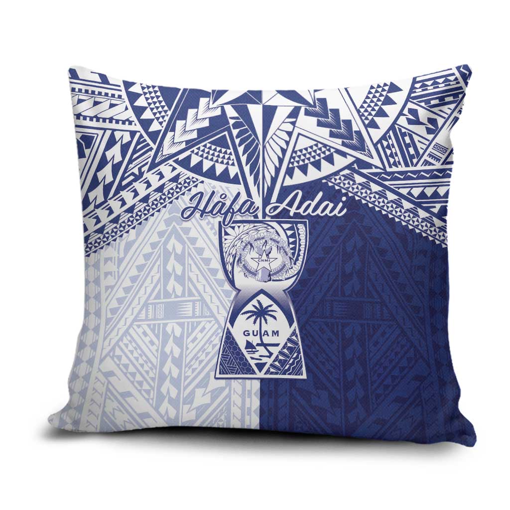 Northern Mariana Islands And Guam Pillow Cover Latte Stone With Tribal Pattern