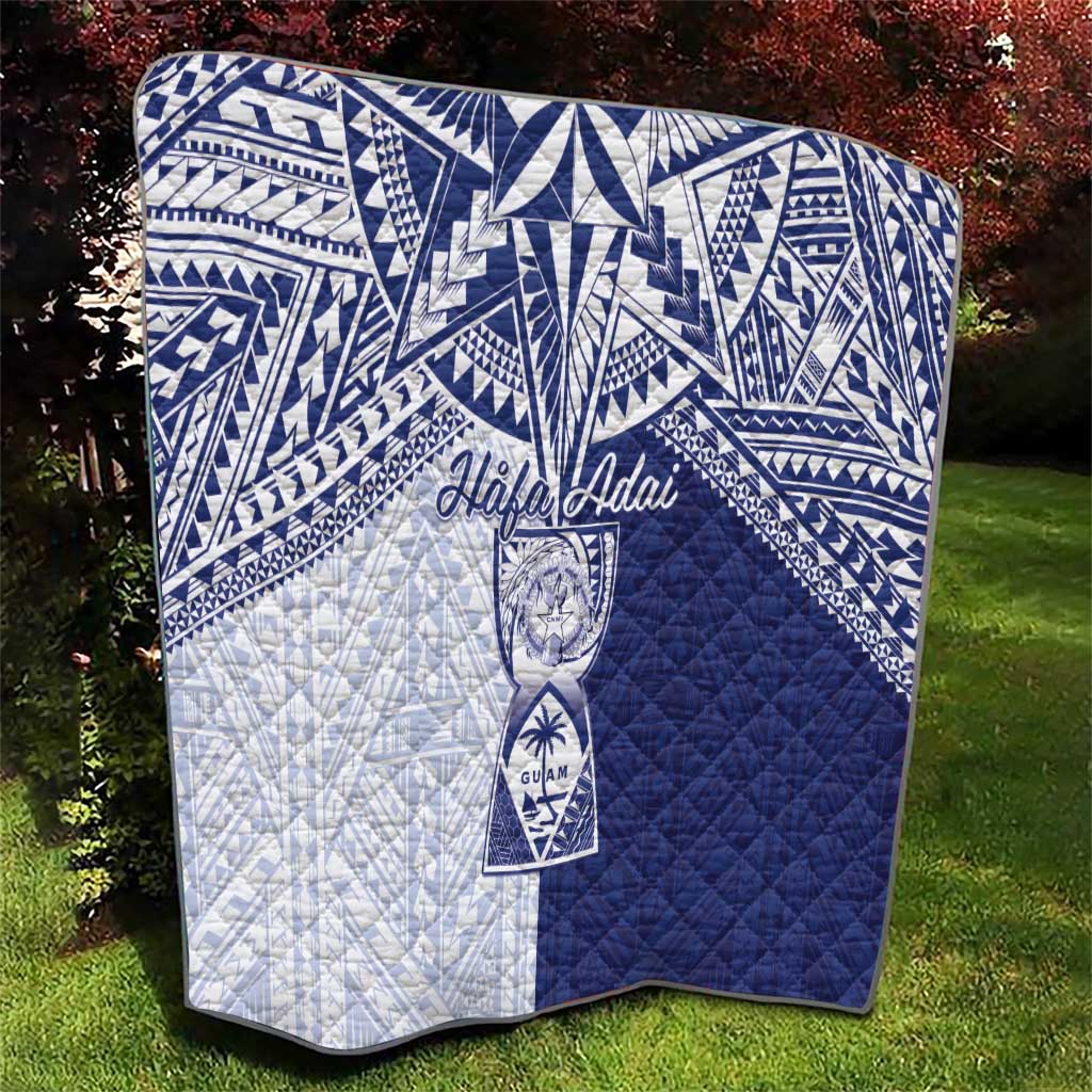 Northern Mariana Islands And Guam Quilt Latte Stone With Tribal Pattern