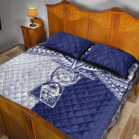 Northern Mariana Islands And Guam Quilt Bed Set Latte Stone With Tribal Pattern