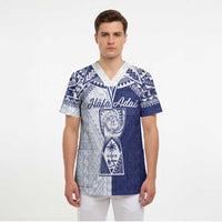 Personalised Northern Mariana Islands And Guam Scrub Top Latte Stone With Tribal Pattern