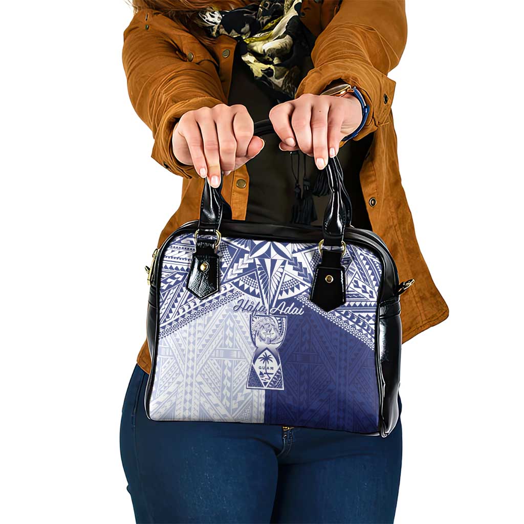 Northern Mariana Islands And Guam Shoulder Handbag Latte Stone With Tribal Pattern