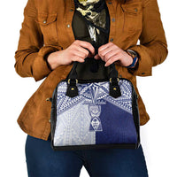 Northern Mariana Islands And Guam Shoulder Handbag Latte Stone With Tribal Pattern