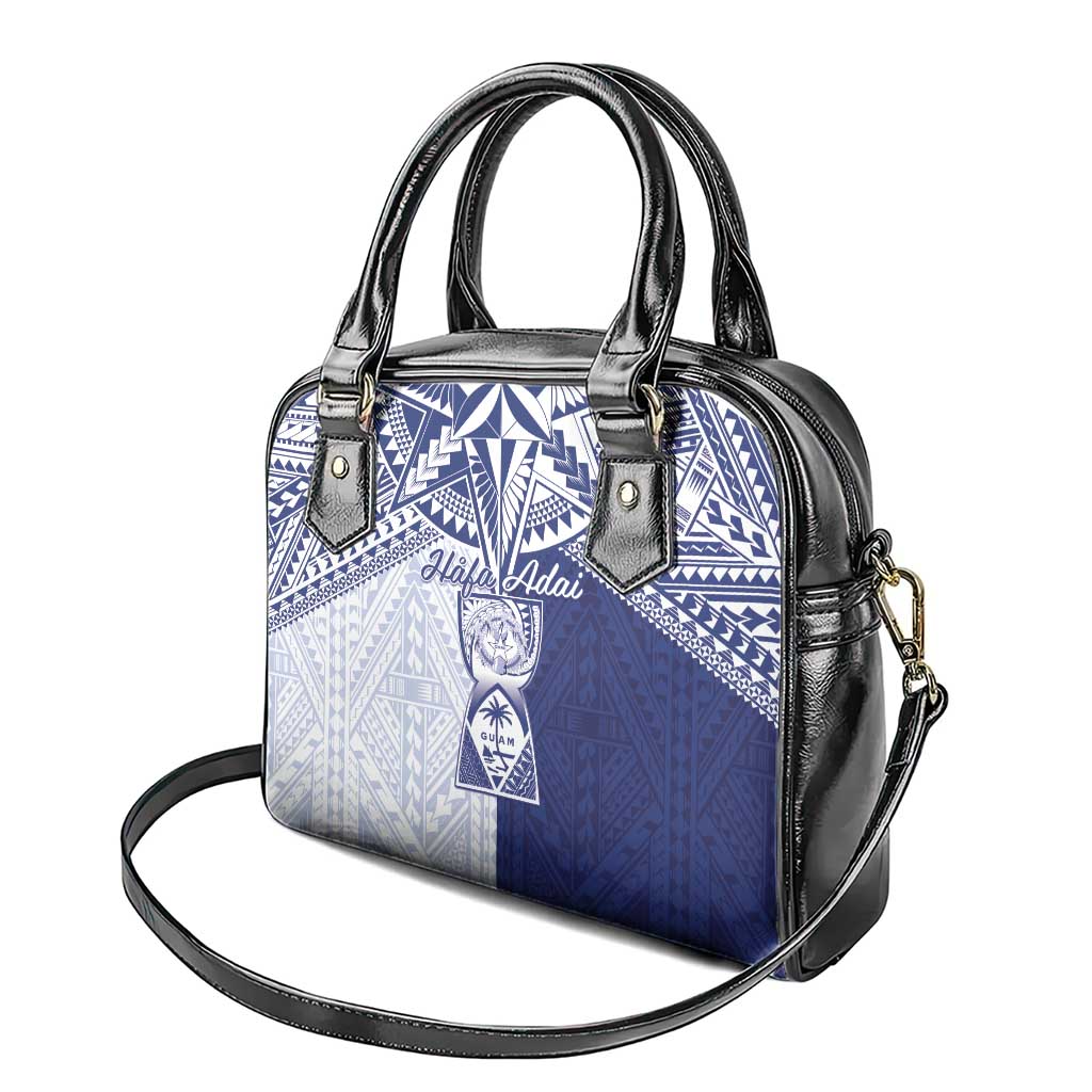 Northern Mariana Islands And Guam Shoulder Handbag Latte Stone With Tribal Pattern