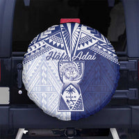 Northern Mariana Islands And Guam Spare Tire Cover Latte Stone With Tribal Pattern