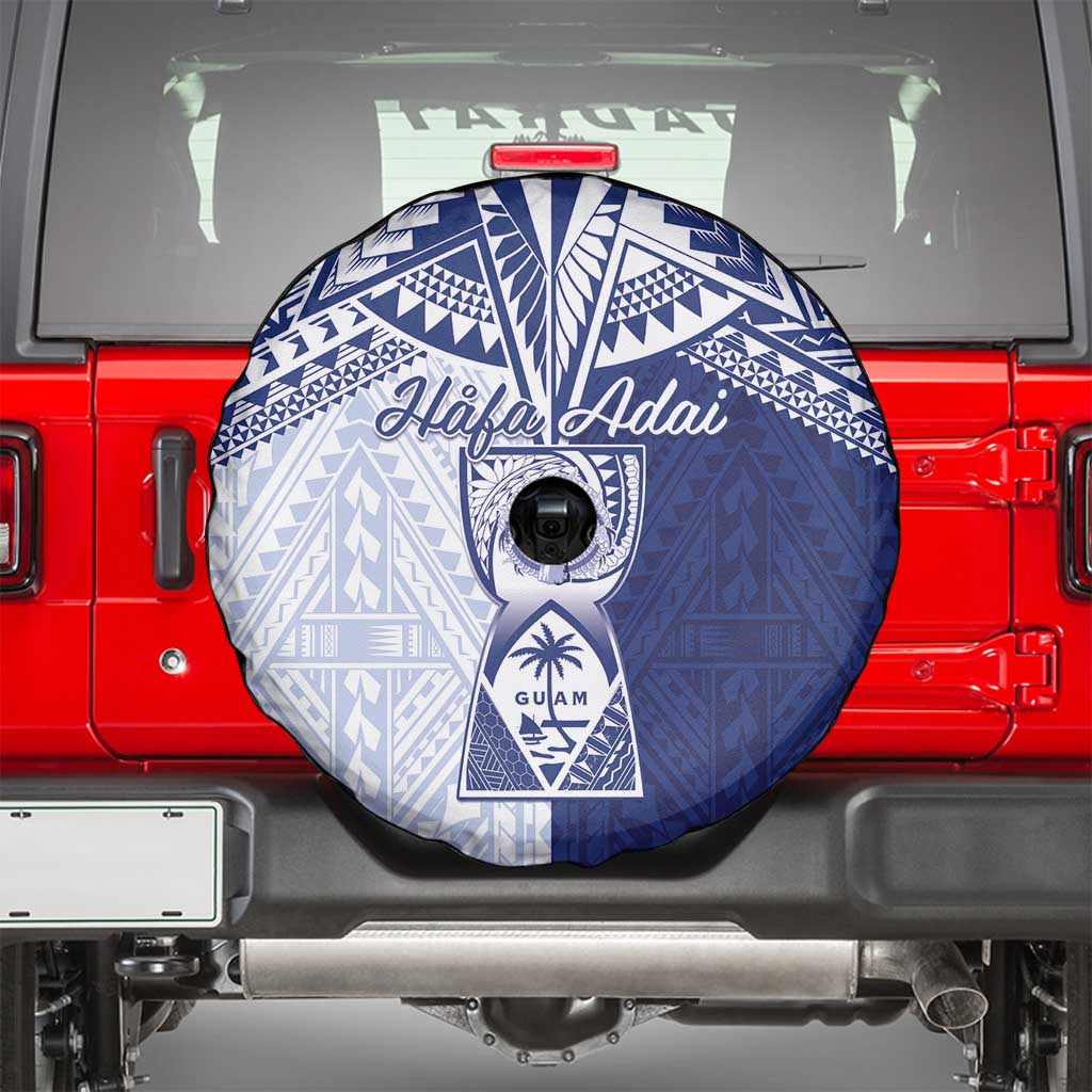 Northern Mariana Islands And Guam Spare Tire Cover Latte Stone With Tribal Pattern