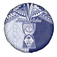 Northern Mariana Islands And Guam Spare Tire Cover Latte Stone With Tribal Pattern